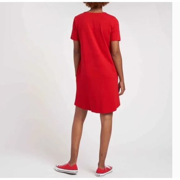 Universal Standard Halie Dress 4XS 00 0 Red NWT Capsule Minimalist Travel - Picture 2 of 6